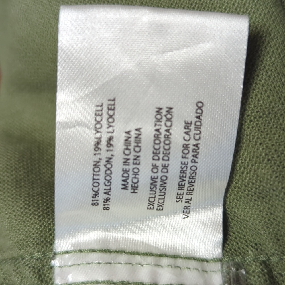 Gap Women's Olive Green Twill Joggers Size XL NWT MSRP $49.99 - Picture 6 of 6
